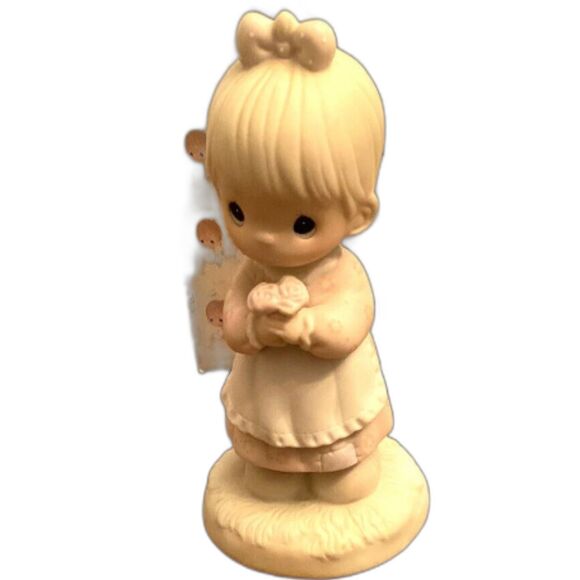 1987 Precious Moments, Mommy I Love You, 112143 Figurine Girl Child - Picture 1 of 9